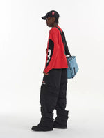 Color Block Patchwork Faux Two-Piece T-Shirt 3