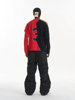 Color Block Patchwork Faux Two-Piece T-Shirt 5