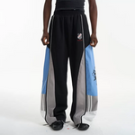 5995336621489,5995336621490,5995336621491,5995336621492, Colorblock Embroidered Loose Fit Sporty Pants