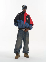 Colorblock Loose Fit Sports Jacket 1