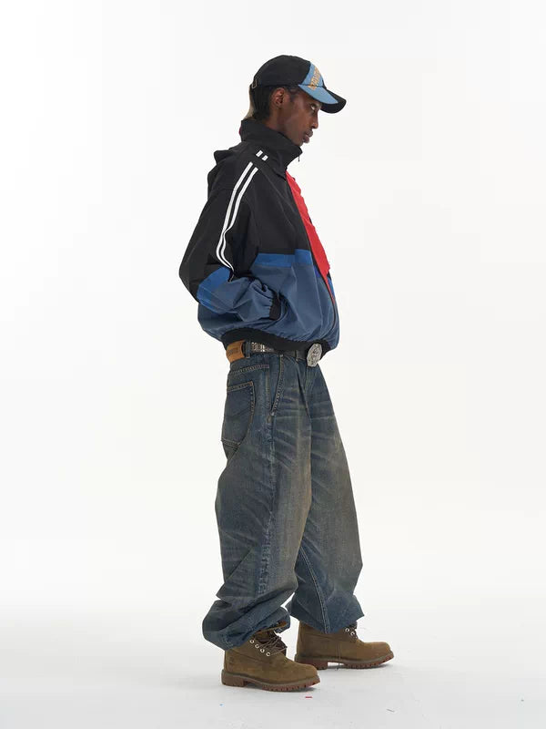 Colorblock Loose Fit Sports Jacket 3