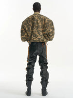 Heavyweight Oversized Camouflage Bomber Jacket 5