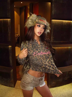 6168967007859,6168967007860,6168967007861, Leopard Print Casual Polo Shirt