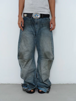 Dial Horse Buckle Leather Pants Belt 3