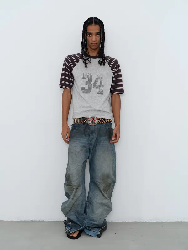 Dial Horse Buckle Leather Pants Belt 4
