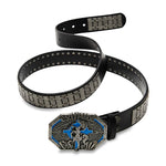 6178865730081,6178865730080, Dial Horse Buckle Leather Pants Belt
