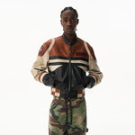 6020321204940,6020321204941,6020321204942,6020321204943, Retro Patchwork Distressed Leather Motorcycle Jacket
