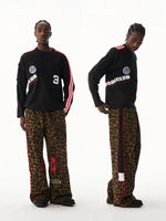 Patchwork Crew Neck Long Sleeve T-Shirt 1
