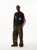 Patchwork Crew Neck Long Sleeve T-Shirt 2