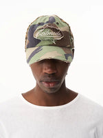 Distressed Camouflage Duckbill Baseball Cap 1