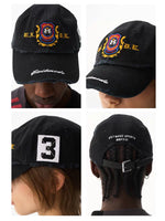 Distressed Embroidered Baseball Cap 5