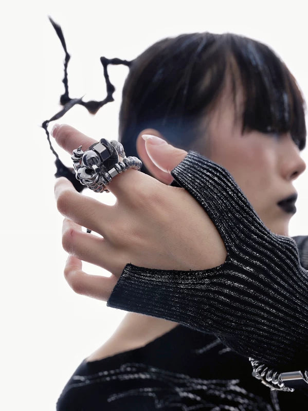 Handmade Futuristic Index Finger Ring 2