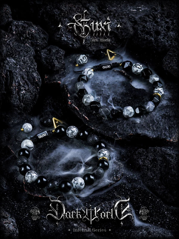 Natural Obsidian Beaded Bracelet 3