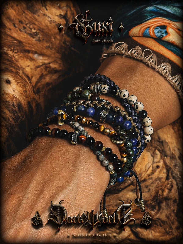 Natural Obsidian Beaded Bracelet 4