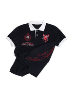 Embroidered Graphic Short-Sleeve Polo Shirt 1