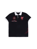 6073094268003,6073094268004,6073094268005, Embroidered Graphic Short-Sleeve Polo Shirt