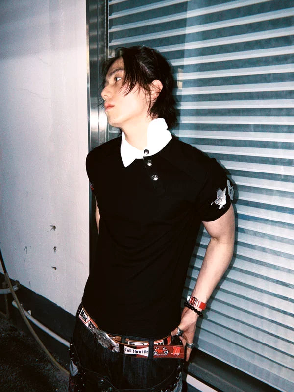 Embroidered Short-Sleeve Polo Shirt 4