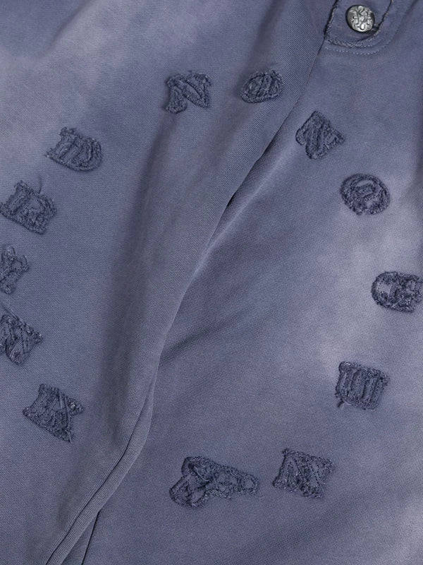 Distressed Graphic Wide Leg Pants 5