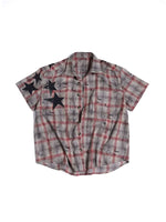 Boxy Checkered Short Sleeve Shirt 1