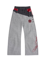 ,6216445947841,6216445947842,6216445947843,6216445947844, Raw Denim Wide-Leg Jeans