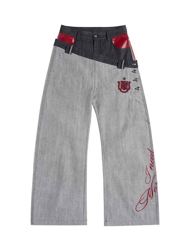 ,6216445947841,6216445947842,6216445947843,6216445947844, Raw Denim Wide-Leg Jeans
