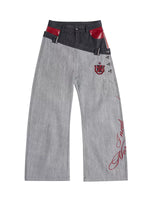 6243579350257,6243579350258,6243579350259,6243579350260, Raw Denim Wide-Leg Jeans