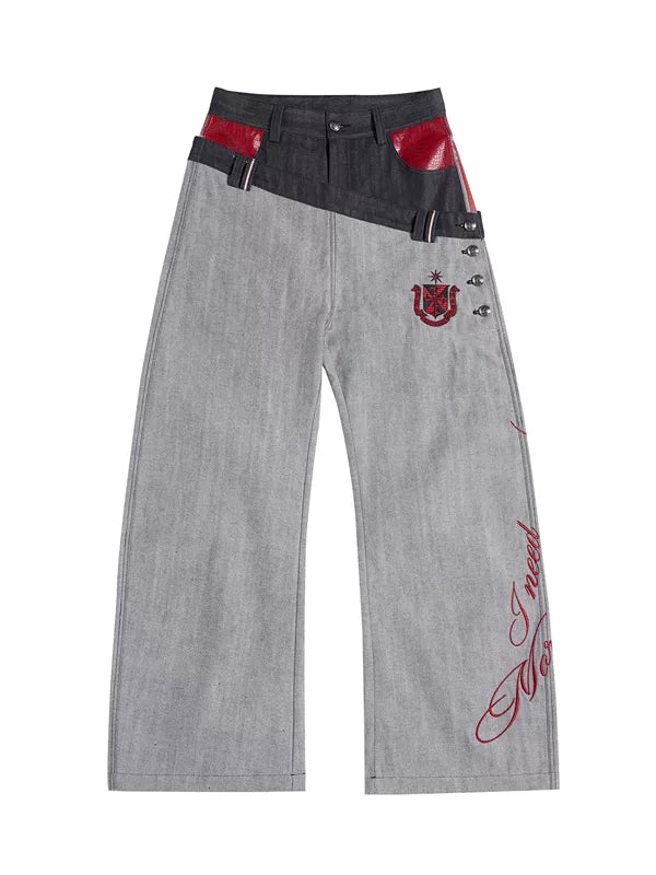 6243579350257,6243579350258,6243579350259,6243579350260, Raw Denim Wide-Leg Jeans
