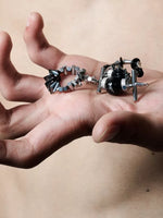Beaded Punk Open Ring 4