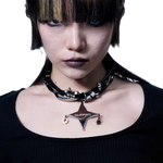 5365537470590, Leather Beaded Pendant Necklace