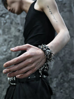 Punk Leather Spike Bracelet 2