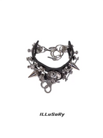 Punk Leather Spike Bracelet 5