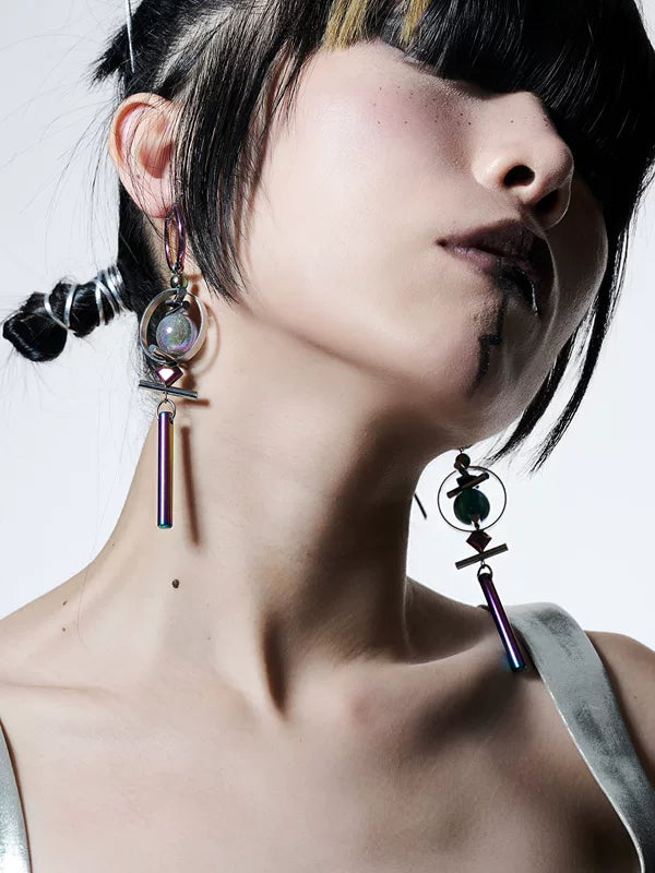 Deconstructed Punk Drop Earrings 3
