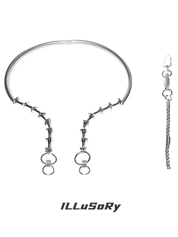 Punk Choker Sweater Chain Necklace 5