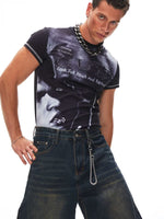 Graphic Print Short Sleeve T-Shirt 1