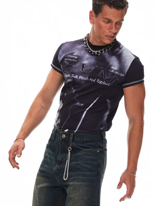 Graphic Print Short Sleeve T-Shirt 3
