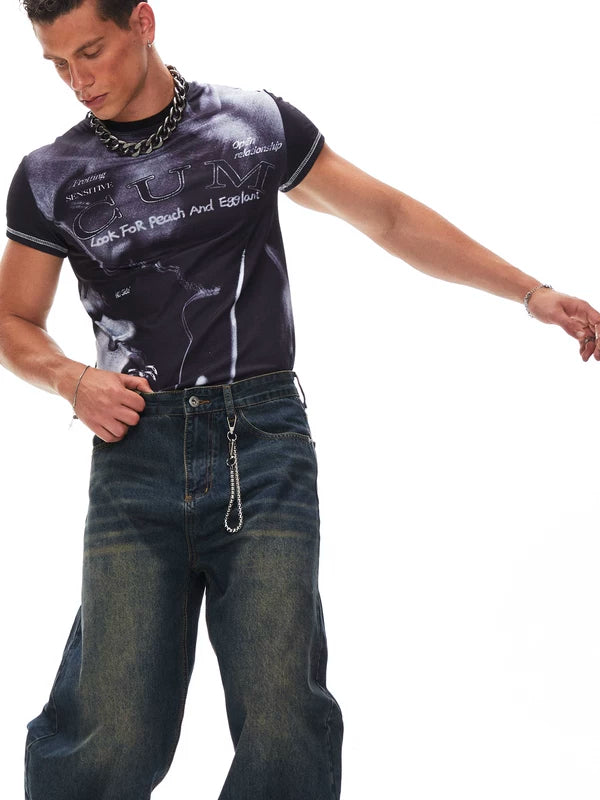 Graphic Print Short Sleeve T-Shirt 4