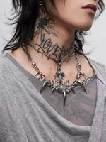 ,6221864254079, Punk Cross Pendant Necklace