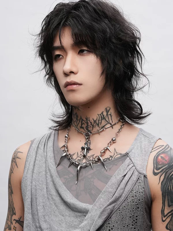 Punk Cross Pendant Necklace 2