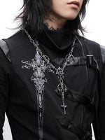 Gothic Cross Pendant Necklace 2