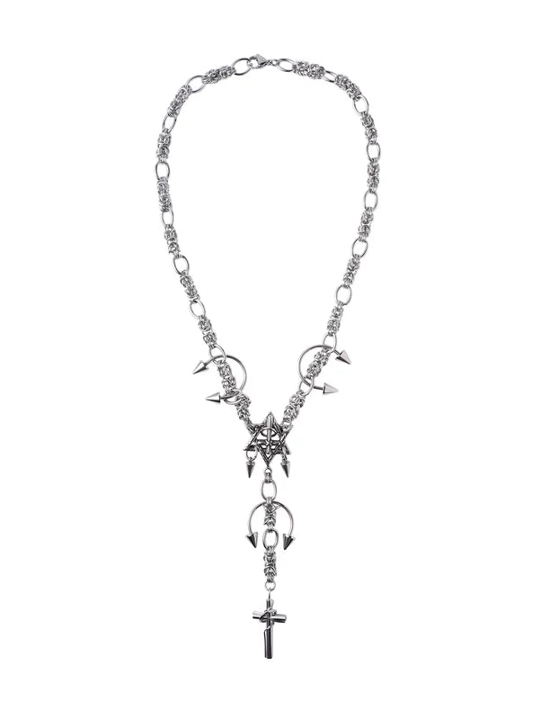 Gothic Cross Pendant Necklace 5