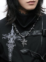 Gothic Cross Pendant Necklace 1