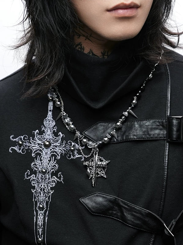 Gothic Cross Pendant Necklace 1