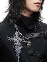 Gothic Cross Pendant Necklace 3