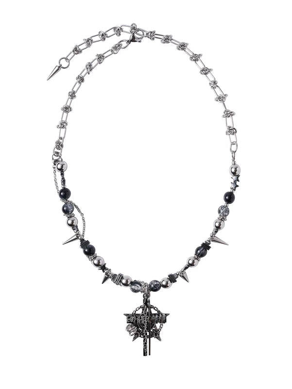 Gothic Cross Pendant Necklace 5