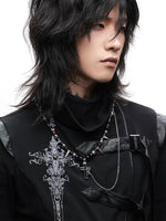 Gothic Cross Pendant Necklace 4