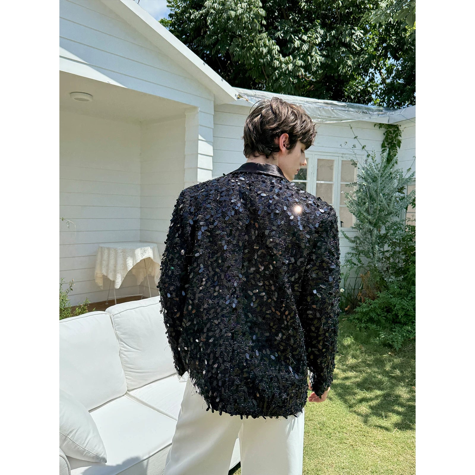 Sequin Embellished Suit Jacket 2