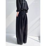 Oversized Pleated Wide-Leg Casual Pants 1