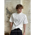 Double Collar Short-Sleeve Crewneck T-Shirt 1