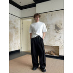 Double Collar Short-Sleeve Crewneck T-Shirt 2