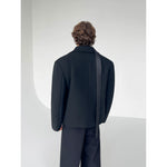 Short Wool Coat with Large Lapel 5